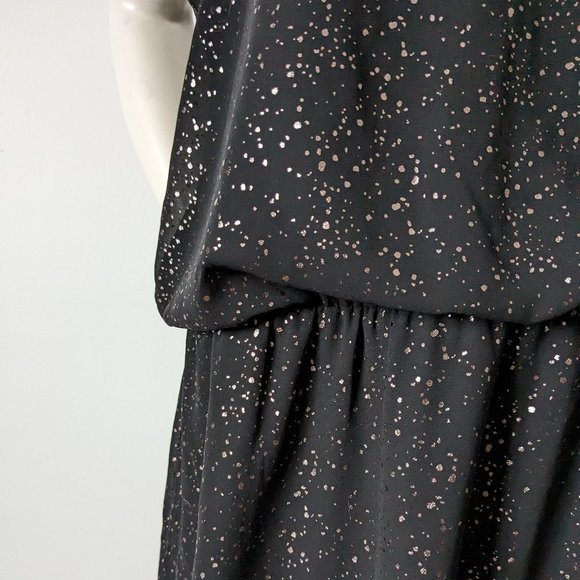 Signature By Reitmans - Black w/ Rose Gold Sparkle Dots Dress - Size XXL - NWT - Picture 3 of 8